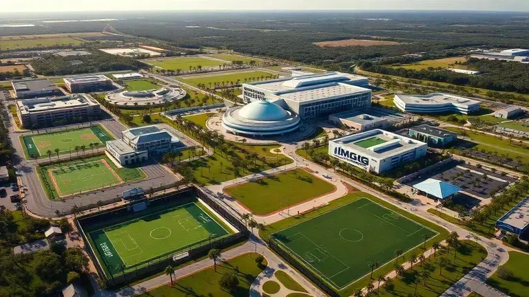 IMG Academy ブラデントン(フロリダ州)の600エーカーキャンパス空撮